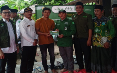 LAZISNU PCNU Lampung Salurkan Bantuan untuk Korban Angin Puting Beliung di Kecamatan Palas